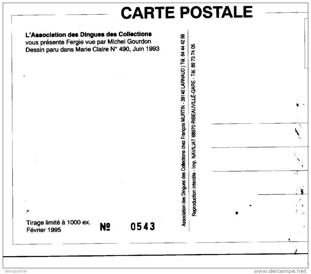 MICHEL GOURDON. CP PIN-UP. ASSOCIATION DES DINGUES DES COLLECTIONS. TL 1000 EX NTES. N° 79. 1995. épuisée. Collection ! - Gourdon