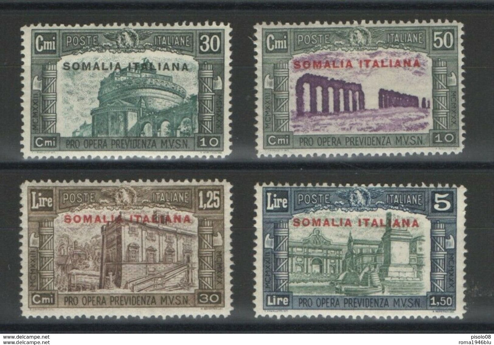 SOMALIA 1930 MILIZIA III SERIE CPL. ** MNH CENTRATO - Somalië