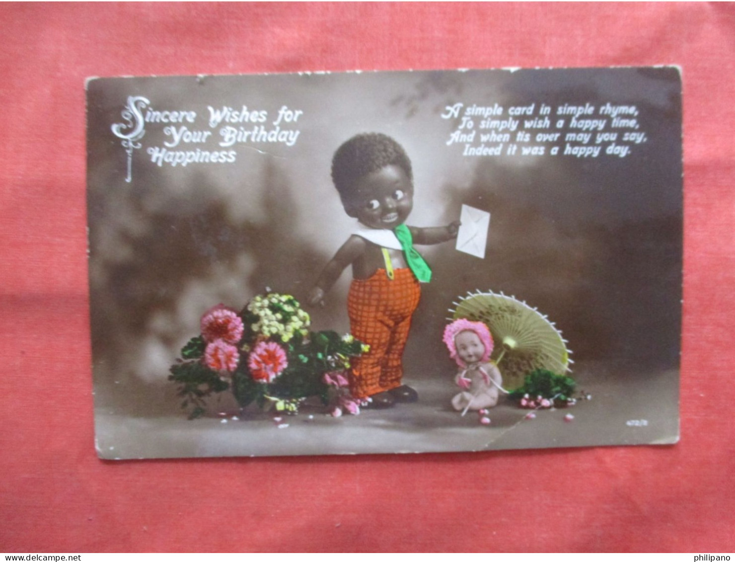 Black Americana   Birthday Wishes   .   Ref 6217 - Negro Americana