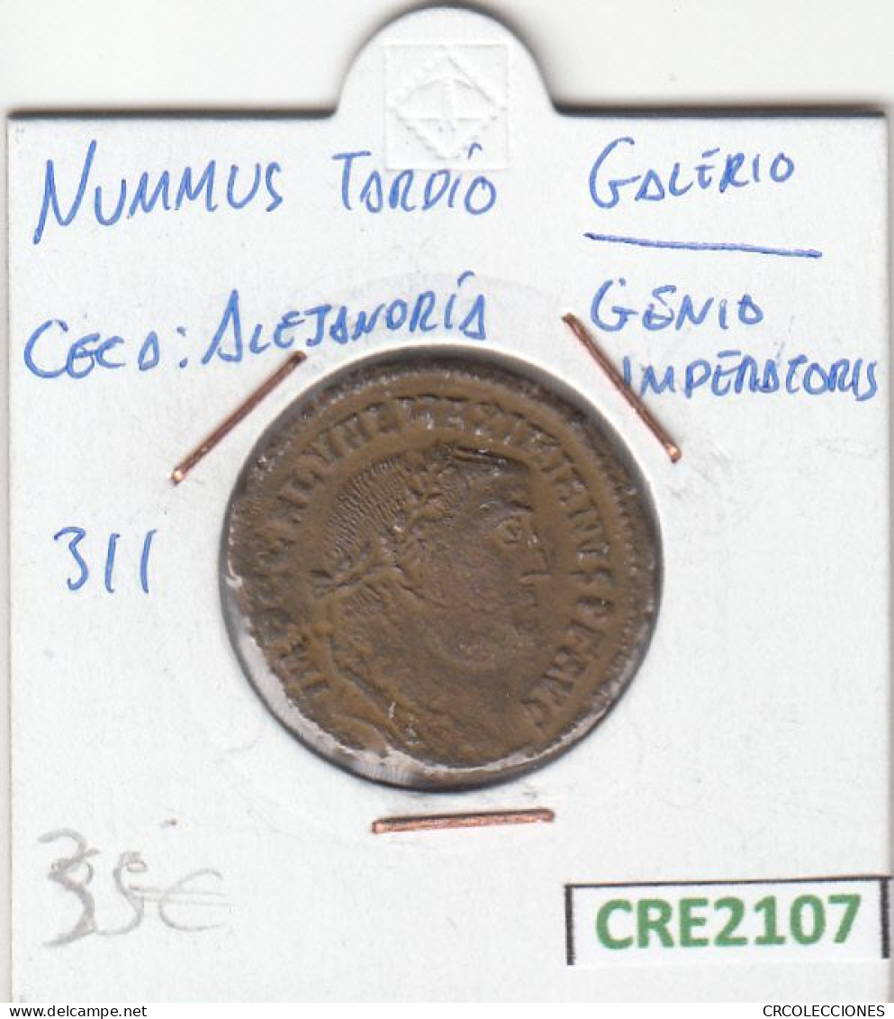 CRE2107 MONEDA ROMANA NUMMUS TARDIO VER DESCRIPCION EN FOTO BC - Other & Unclassified