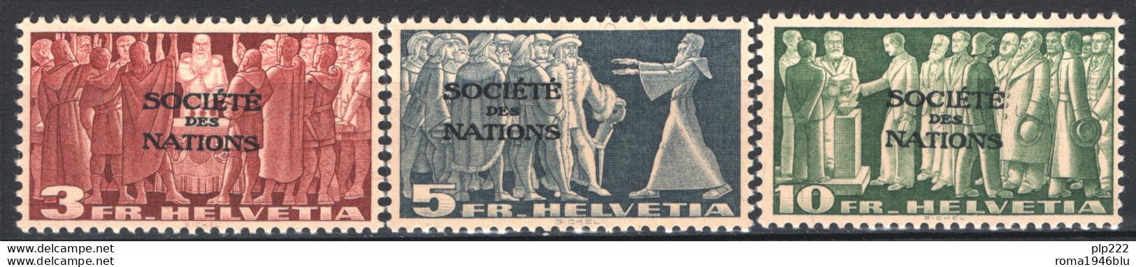 Svizzera 1939 Unif. 175/77 **/MNH VF - Neufs