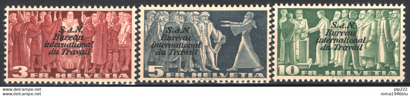 Svizzera 1939 Unif. 178/80 **/MNH VF - Unused Stamps