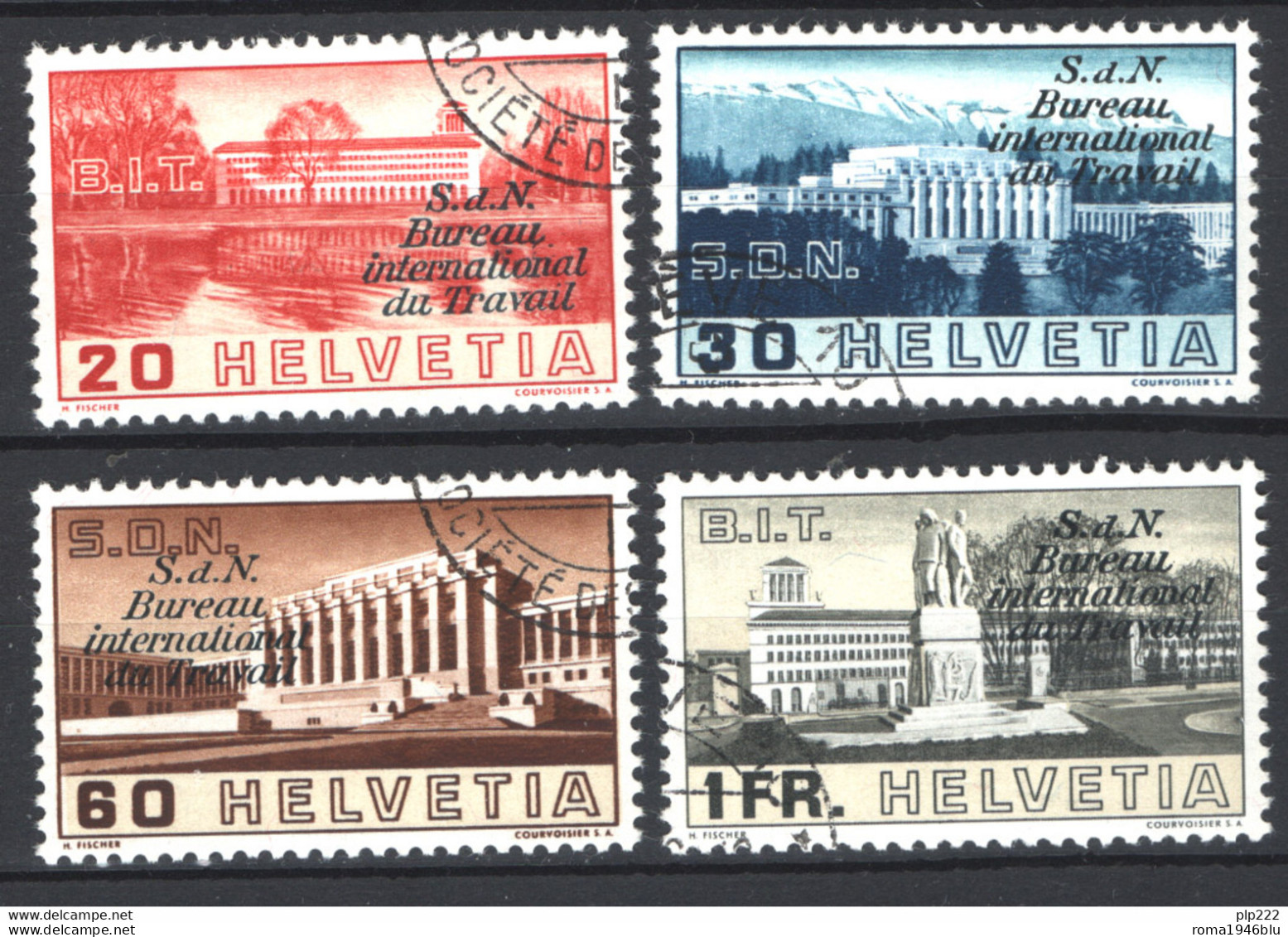 Svizzera 1938 Servizio Unif.S163/66 O/Used VF/F - Officials