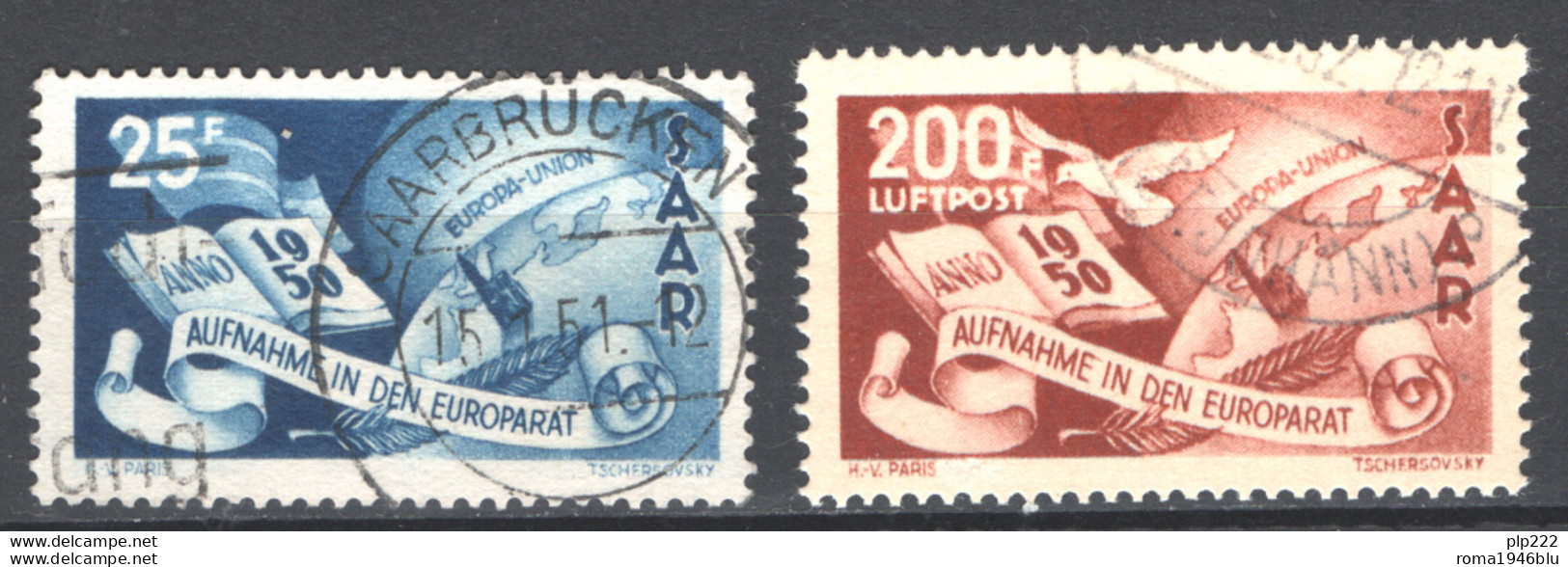 Sarre 1950 Unif.277+A13 O/used VF/F - Gebraucht