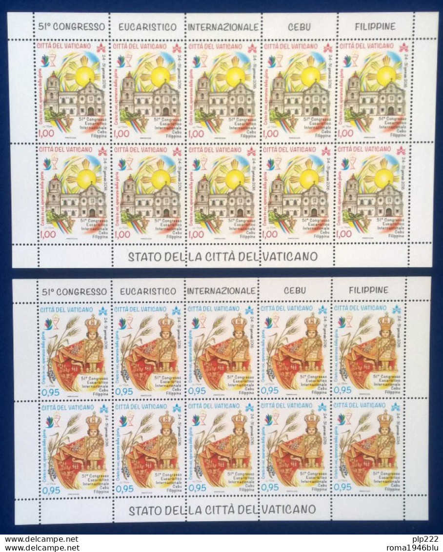 Vaticano 2016 Sass. 1707/08 Minifogli Da 10 **/MNH VF - Blocks & Kleinbögen