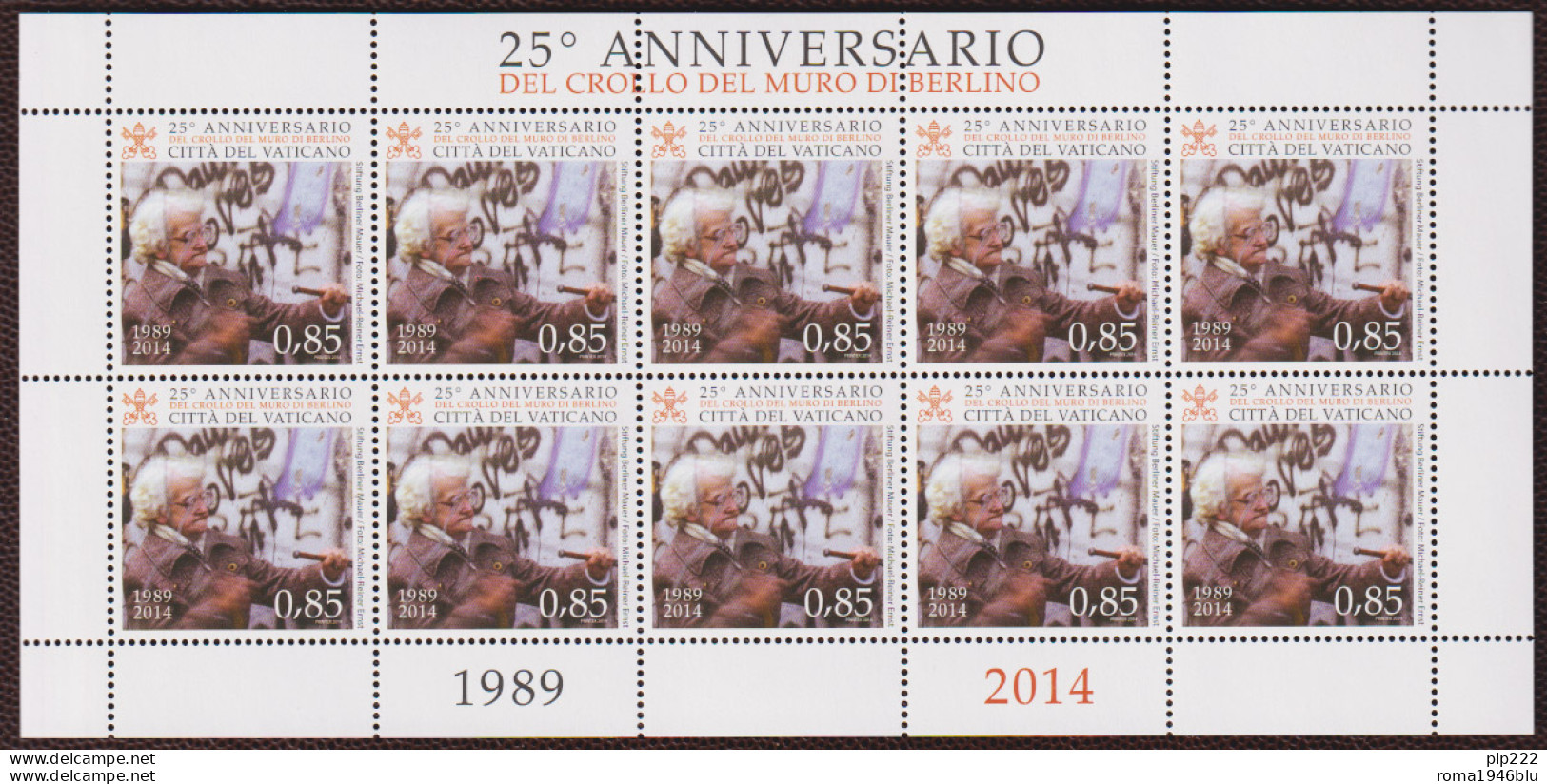 Vaticano 2014 Sass. 1663 Minifoglio Da 10 **/MNH VF - Blocs & Feuillets