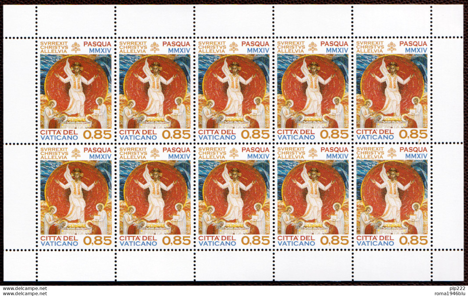 Vaticano 2014 Sass. 1652 Minifoglio Da 10 **/MNH VF - Blocs & Hojas