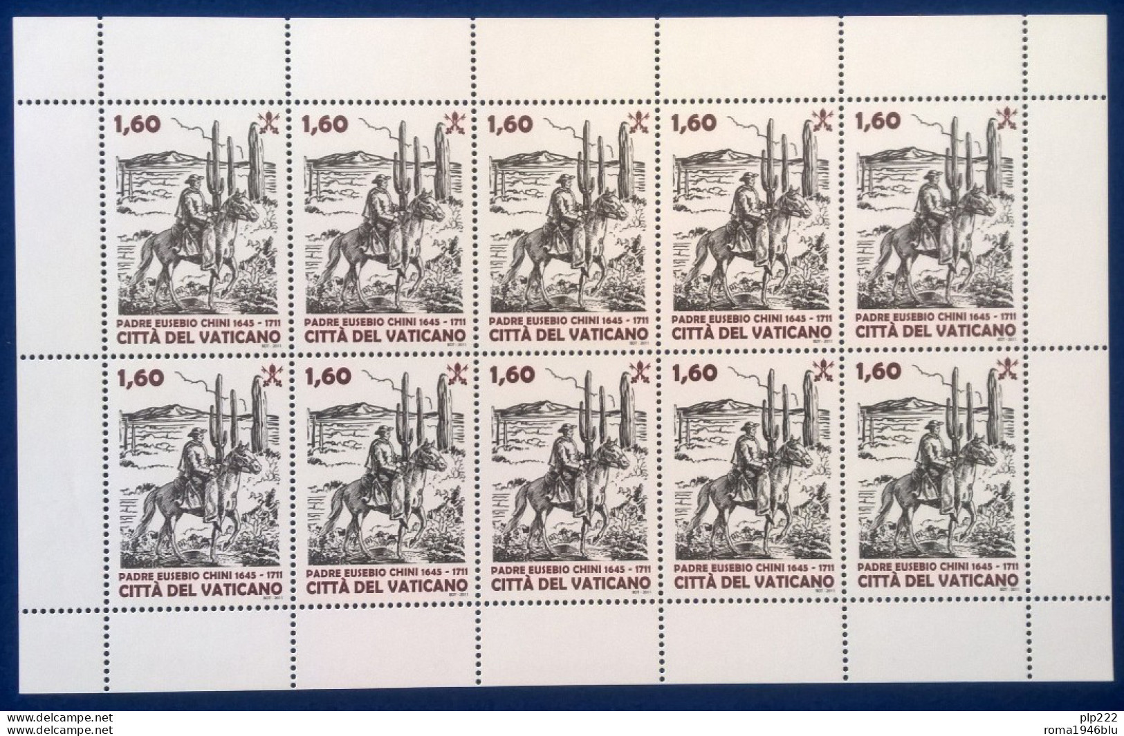 Vaticano 2011 Sass. 1544 Minifoglio Da 10 **/MNH VF - Blocks & Kleinbögen