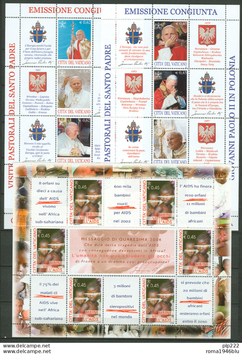 Vaticano 2004 Annata Completissima / Super Complete Year MNH/** VF - Années Complètes