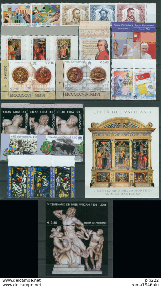 Vaticano 2006 Annata Completissima / Super Complete Year MNH/** VF - Années Complètes