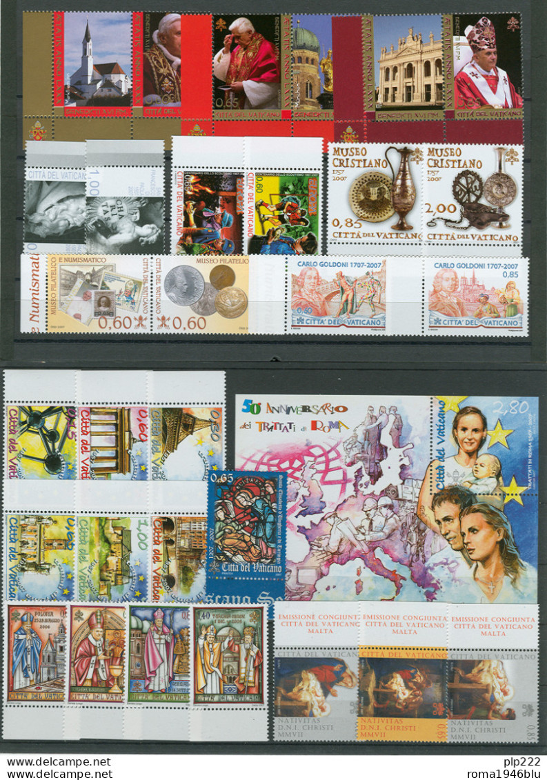 Vaticano 2007 Annata Completissima / Super Complete Year MNH/** VF - Années Complètes