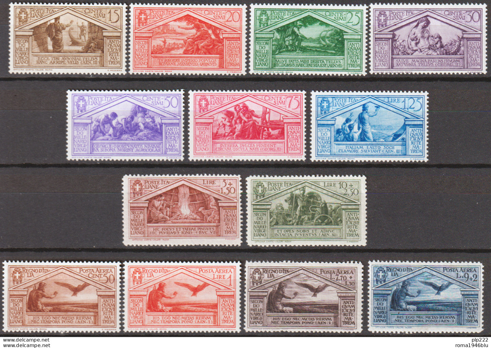 Italia Regno 1930 Sass.282/90+A21/24 **/MNH VF/F - Mint/hinged