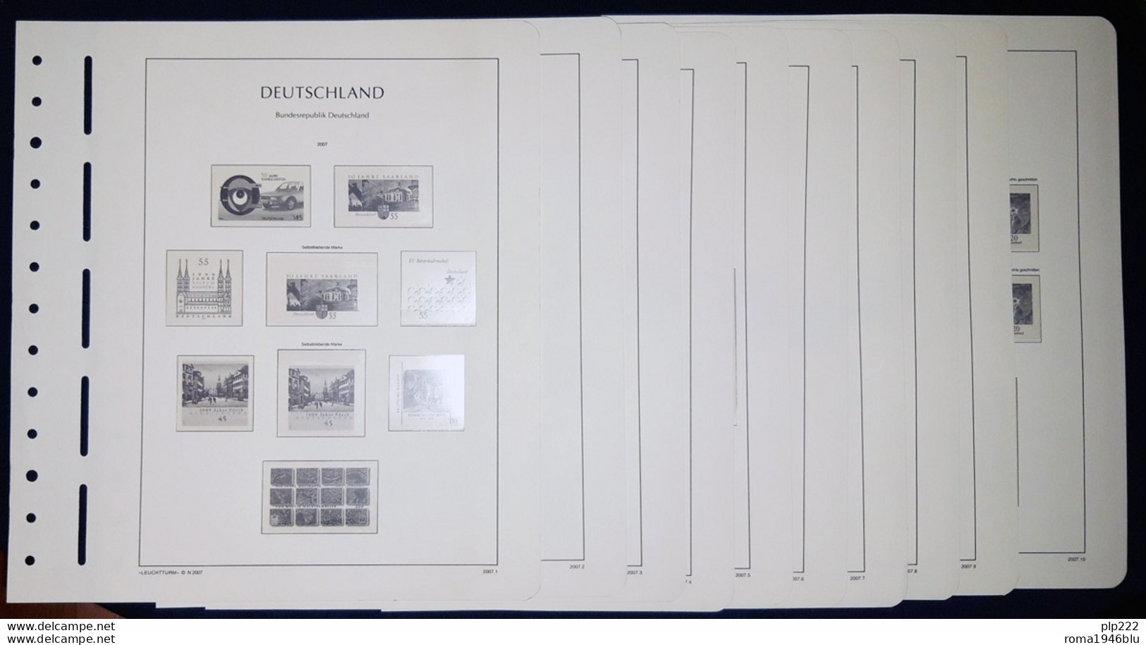 Germania Fogli Leuchtturm 2007 - Afgedrukte Pagina's