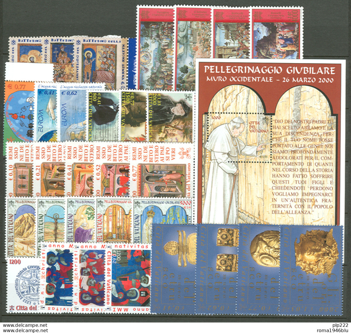 Vaticano 2001 Annata Completissima / Super Complete Year MNH/** VF - Années Complètes