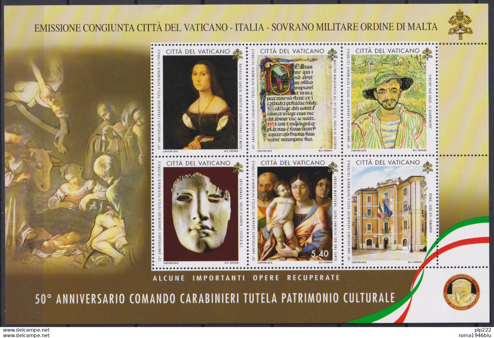 Vaticano 2019 Annata Completissima / Super Complete Year MNH/** VF - Full Years