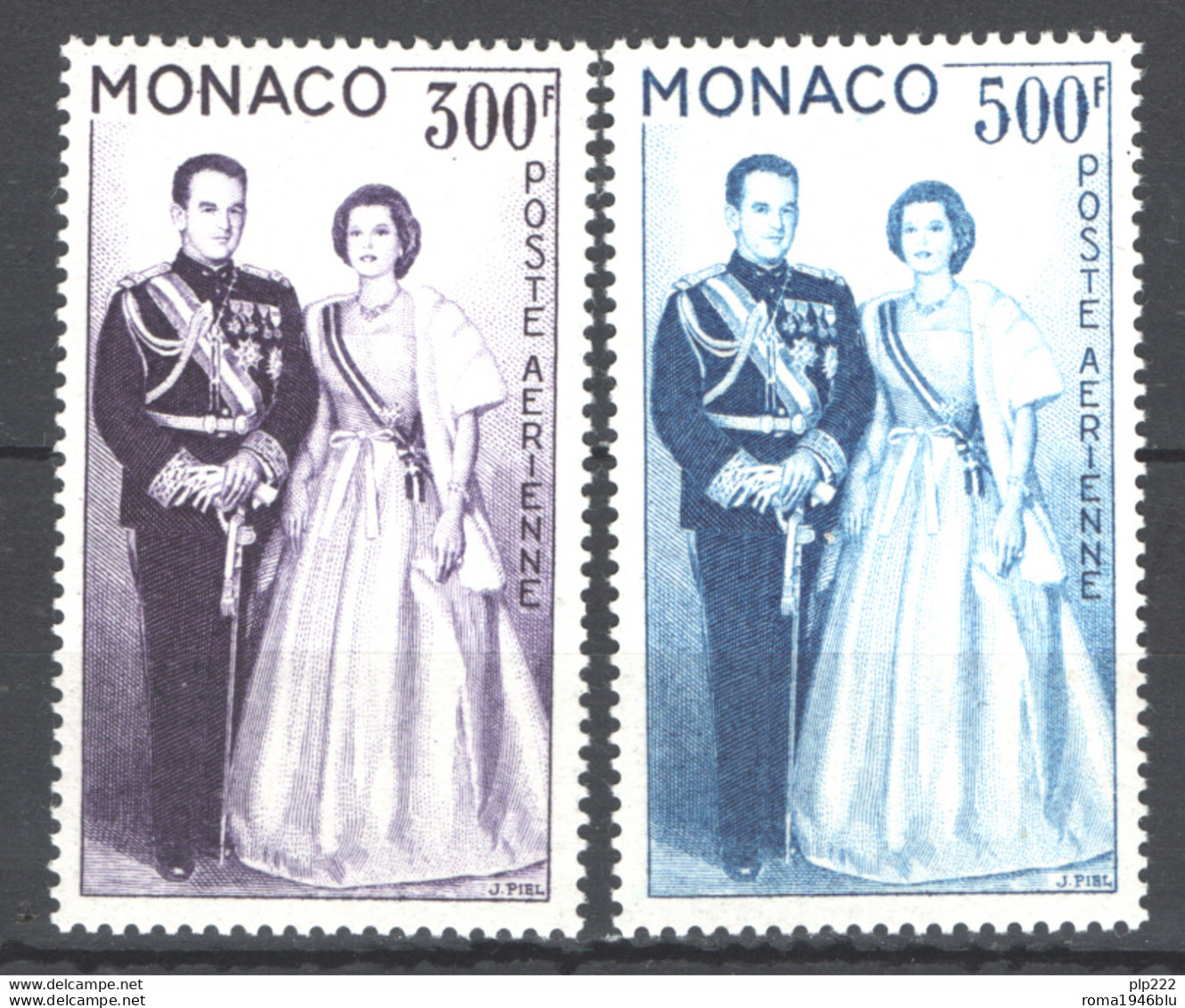 Monaco 1959 Unif. A71/72 **/MNH VF - Posta Aerea