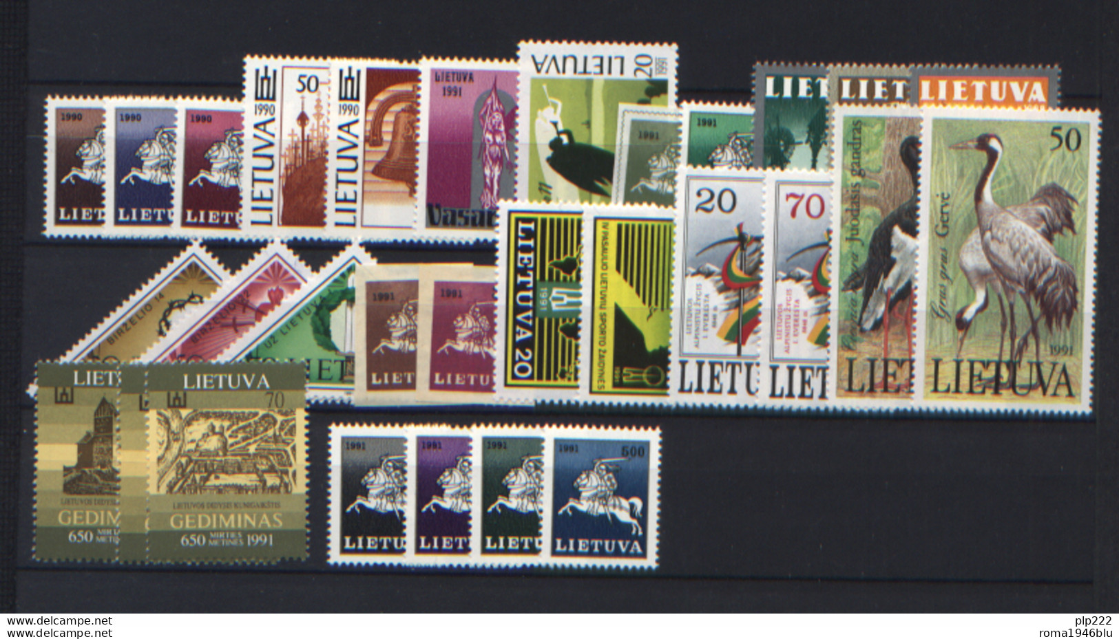 Lituania 1991 Annata Completa / Complete Year Set **/MNH VF - Lituanie