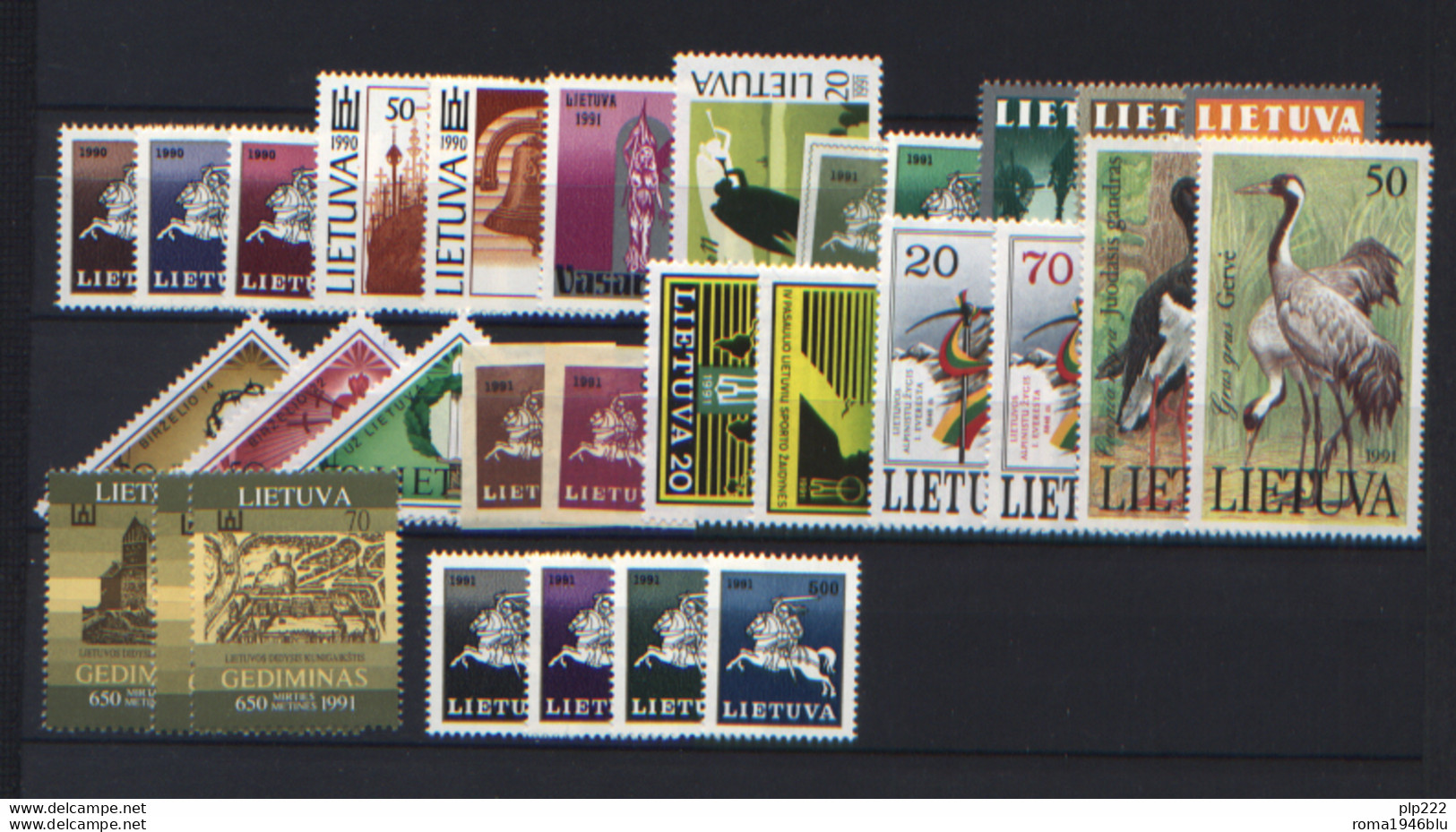 Lituania 1991 Annata Completa / Complete Year Set **/MNH VF - Lituania