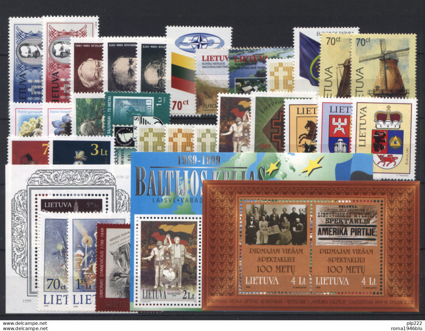 Lituania 1999 Annata Completa / Complete Year Set **/MNH VF - Litauen