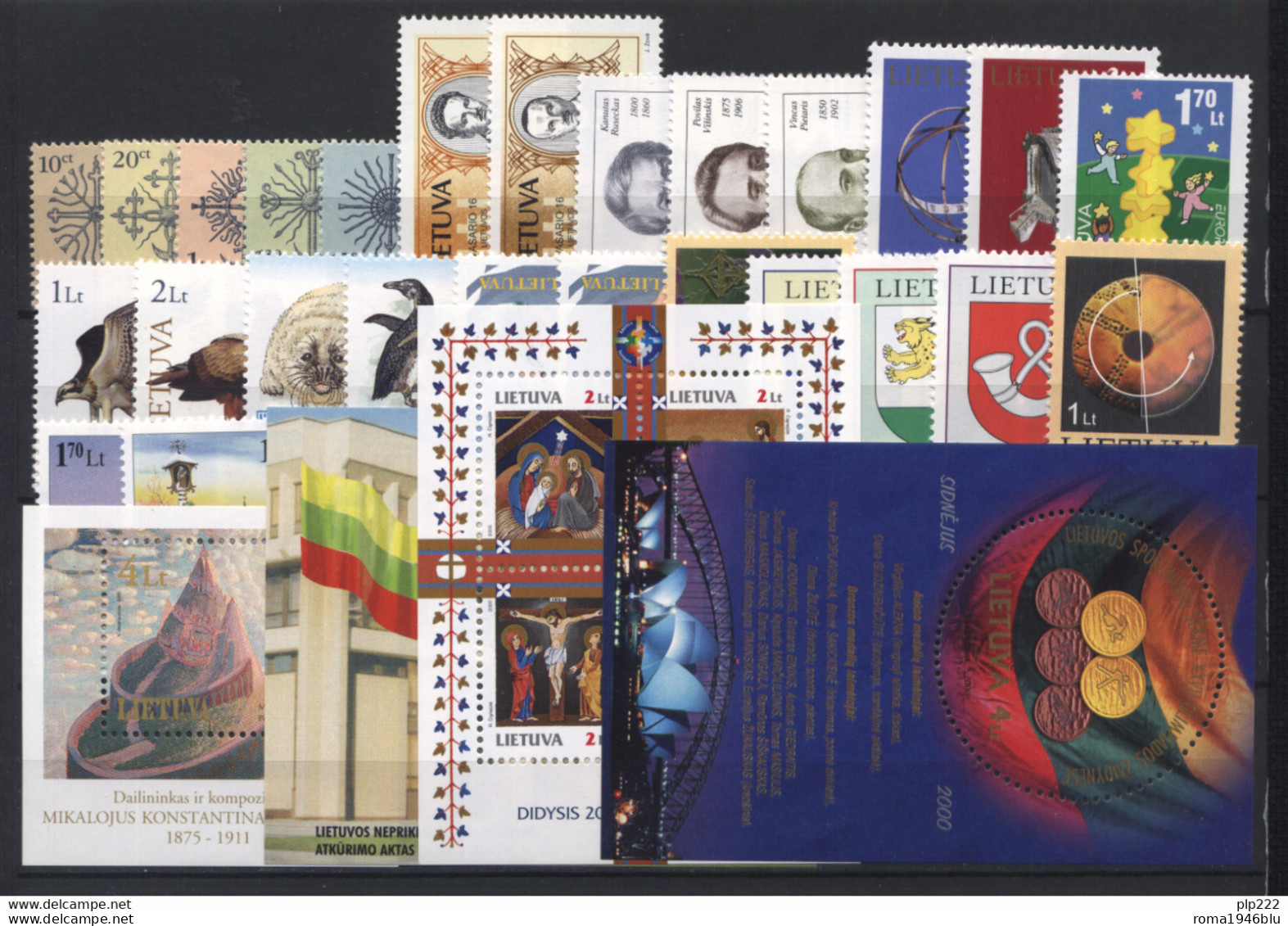 Lituania 2000 Annata Completa / Complete Year Set **/MNH VF - Lituanie