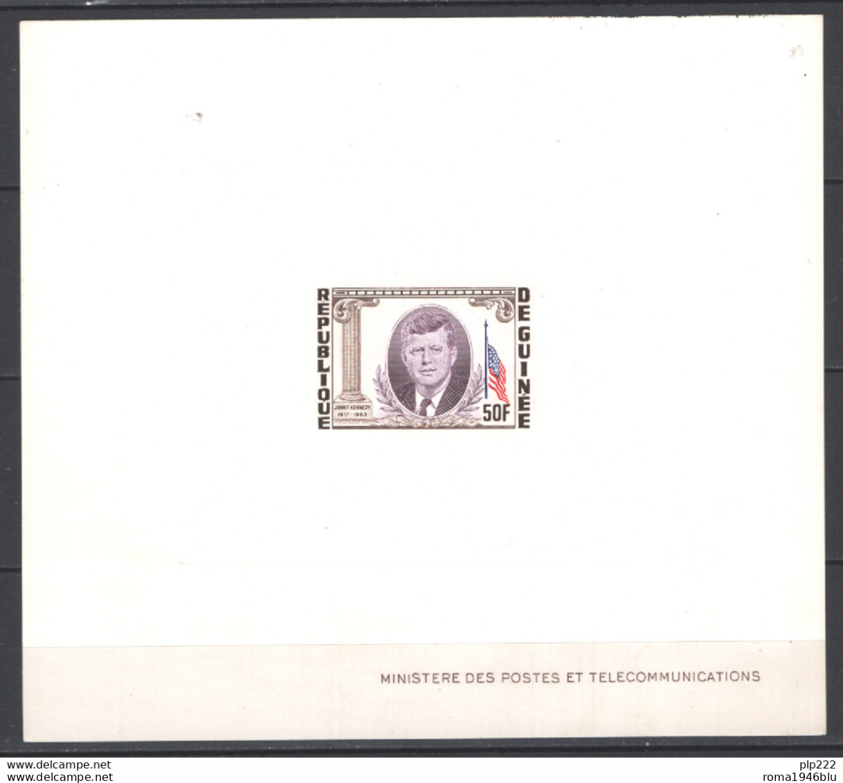 Guinea 1963 Kennedy Prova Di Lusso - Lux Proof VF - Guinée (1958-...)