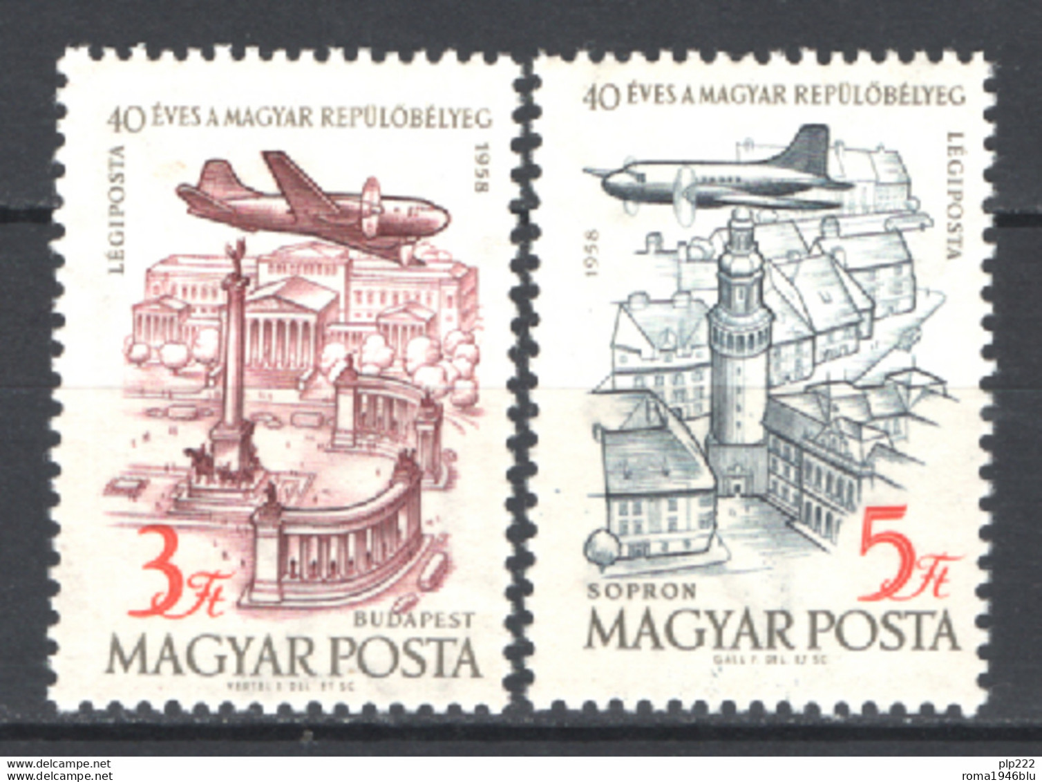 Ungheria 1955Unif. A213A/14A **/MNH VF - Ungebraucht