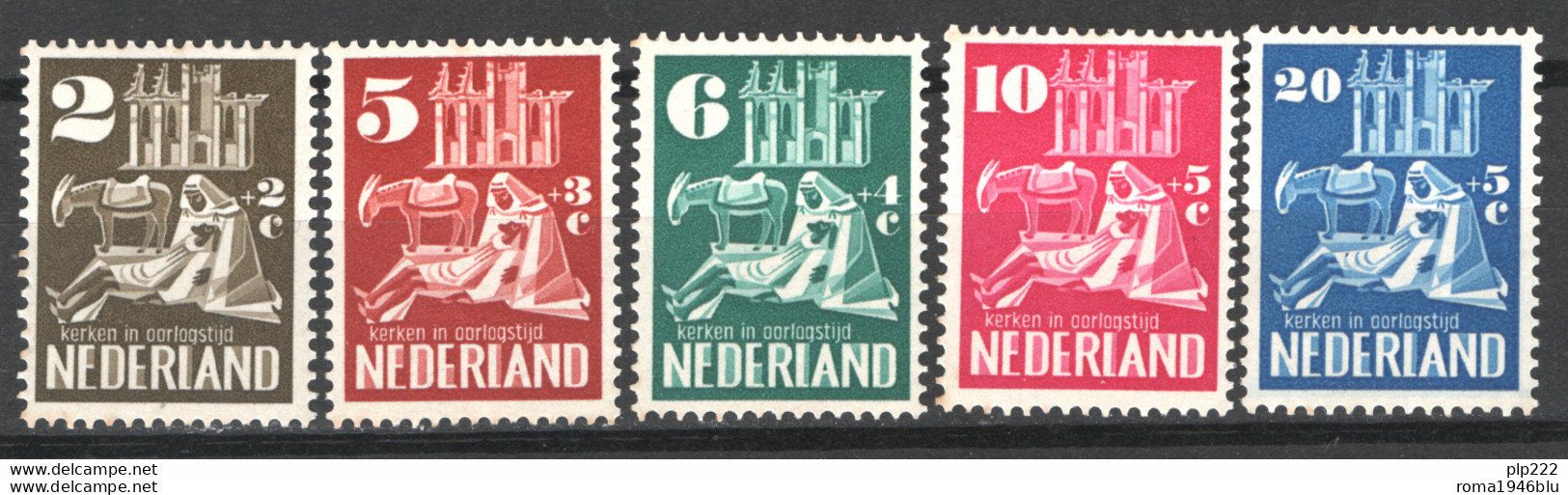 Olanda 1950 Unif. 542/46 **/MNH VF/F - Neufs