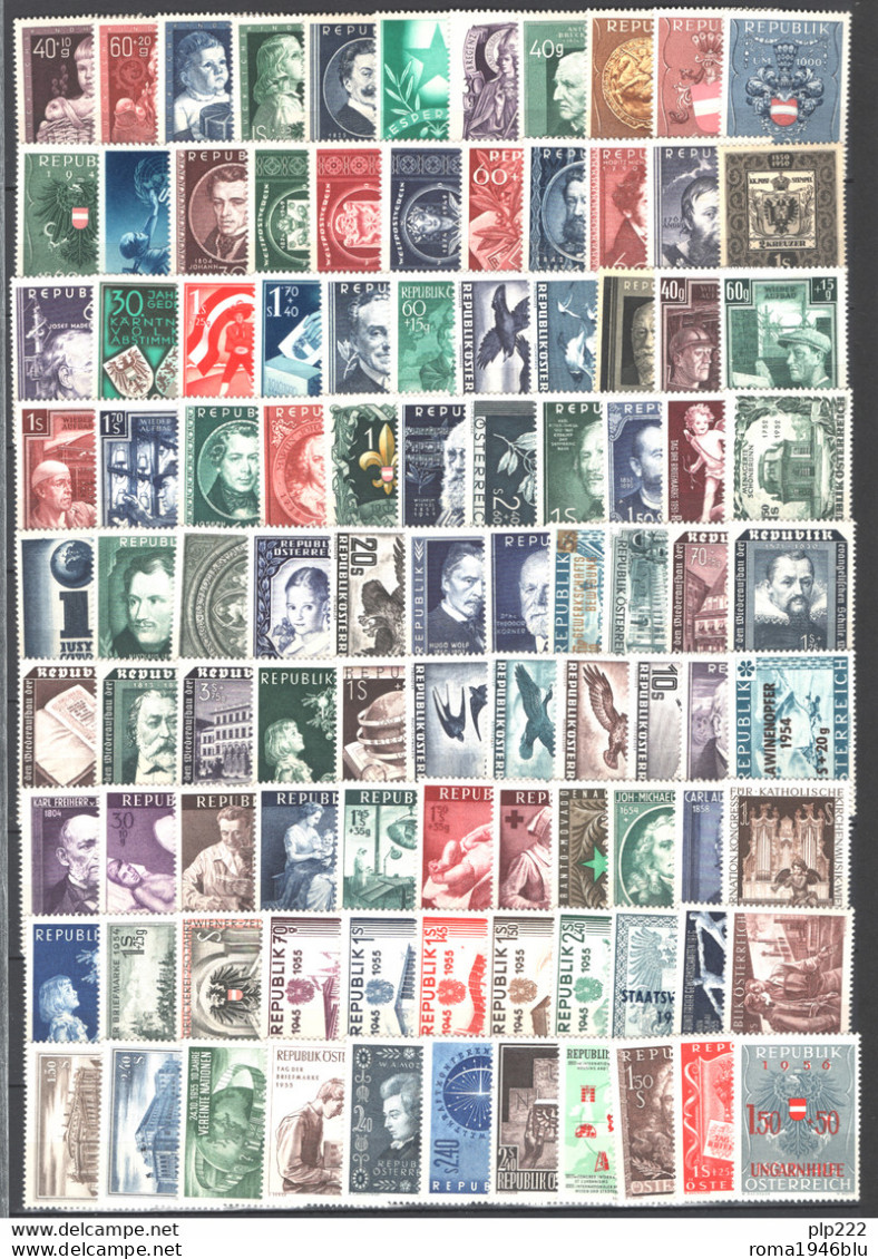 Austria 1949/60 Collezione Quasi Completa / Almost Complete Collection **/MNH VF - Sammlungen