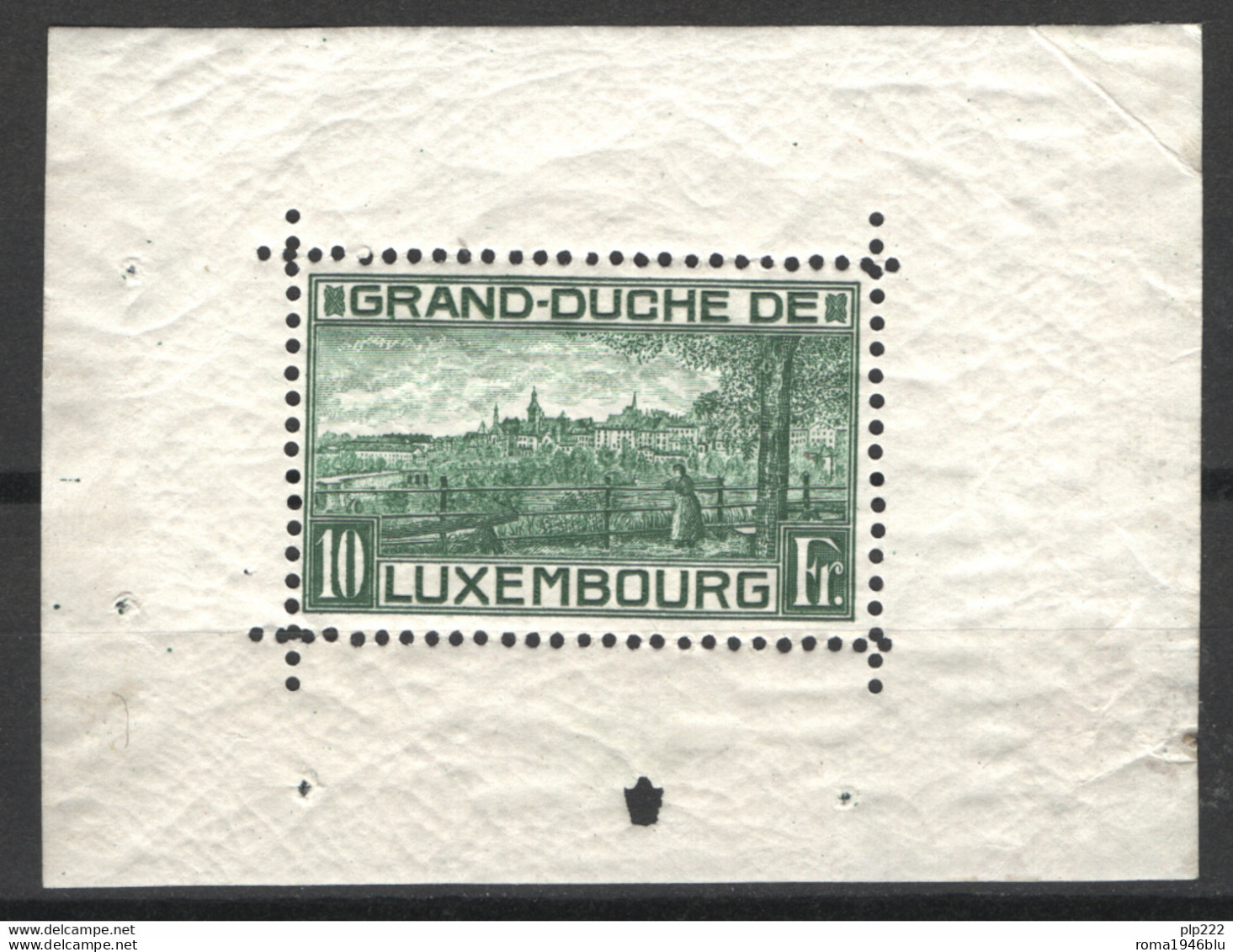 Lussemburgo 1923 Unif.BF1B **/MNH VF/F - Blocks & Kleinbögen