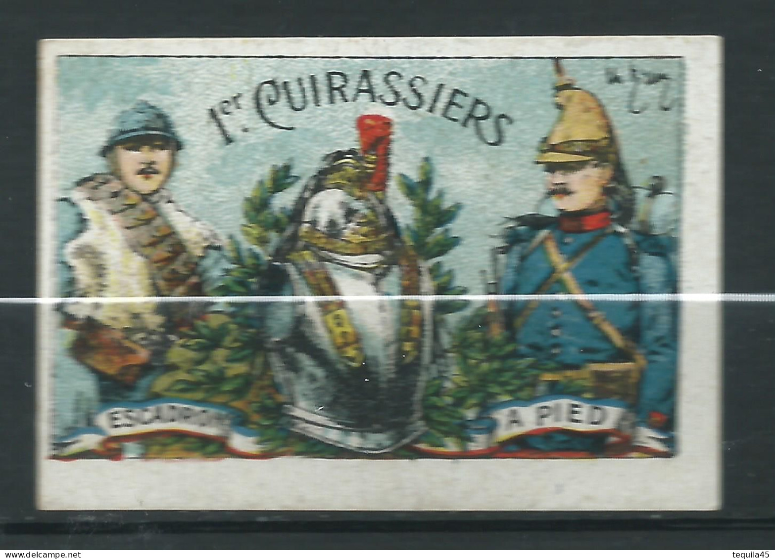 Vignette DELANDRE - France 1er Régt De Cuirassiers - 1914 -18 WWI WW1 Poster Stamp - Erinnophilie