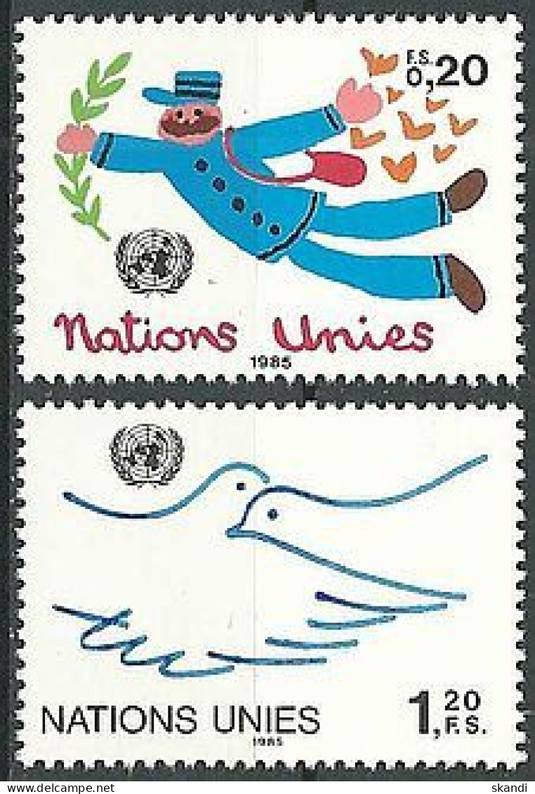 UNO GENF 1985 Mi-Nr. 131/32 ** MNH - Neufs