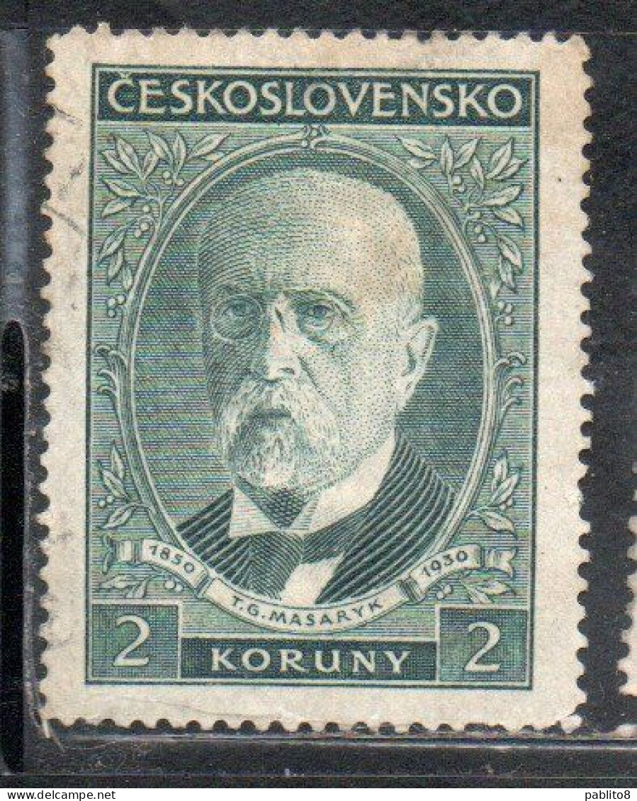 CZECH REPUBLIC CECA CZECHOSLOVAKIA CESKA CECOSLOVACCHIA 1930 PRESIDENT THOMAS GARRIGUE MASARYK 2k MH - Unused Stamps