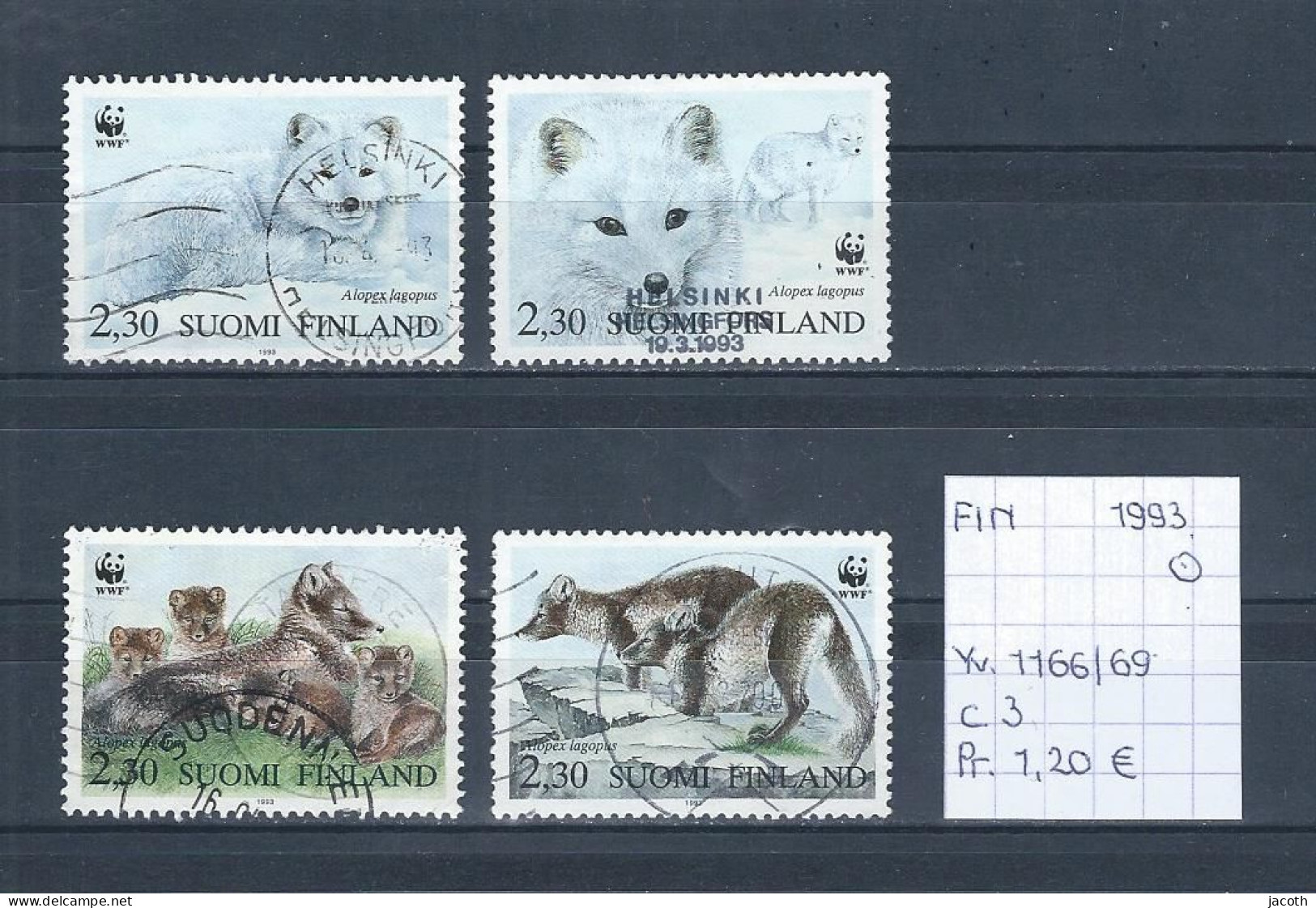 (TJ) Finland 1993 - YT 1166/69 (gest./obl./used) - Oblitérés