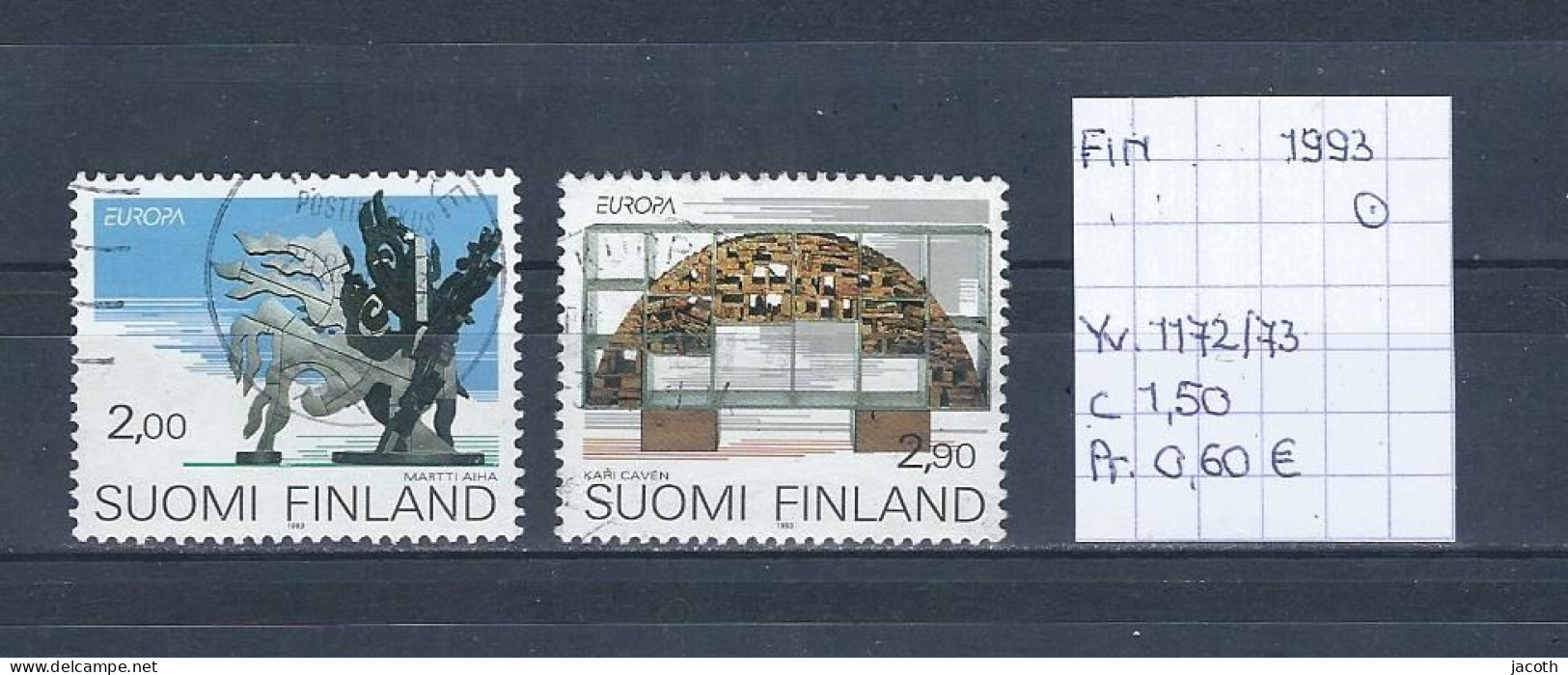 (TJ) Finland 1993 - YT 1172/73 (gest./obl./used) - Gebraucht