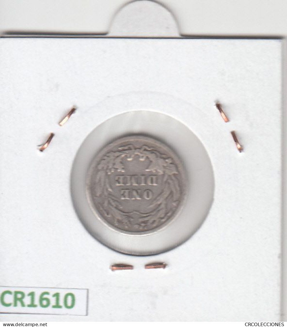 CR1610 MONEDA EEUU 1 DIME 1902 PLATA BC - Otros & Sin Clasificación