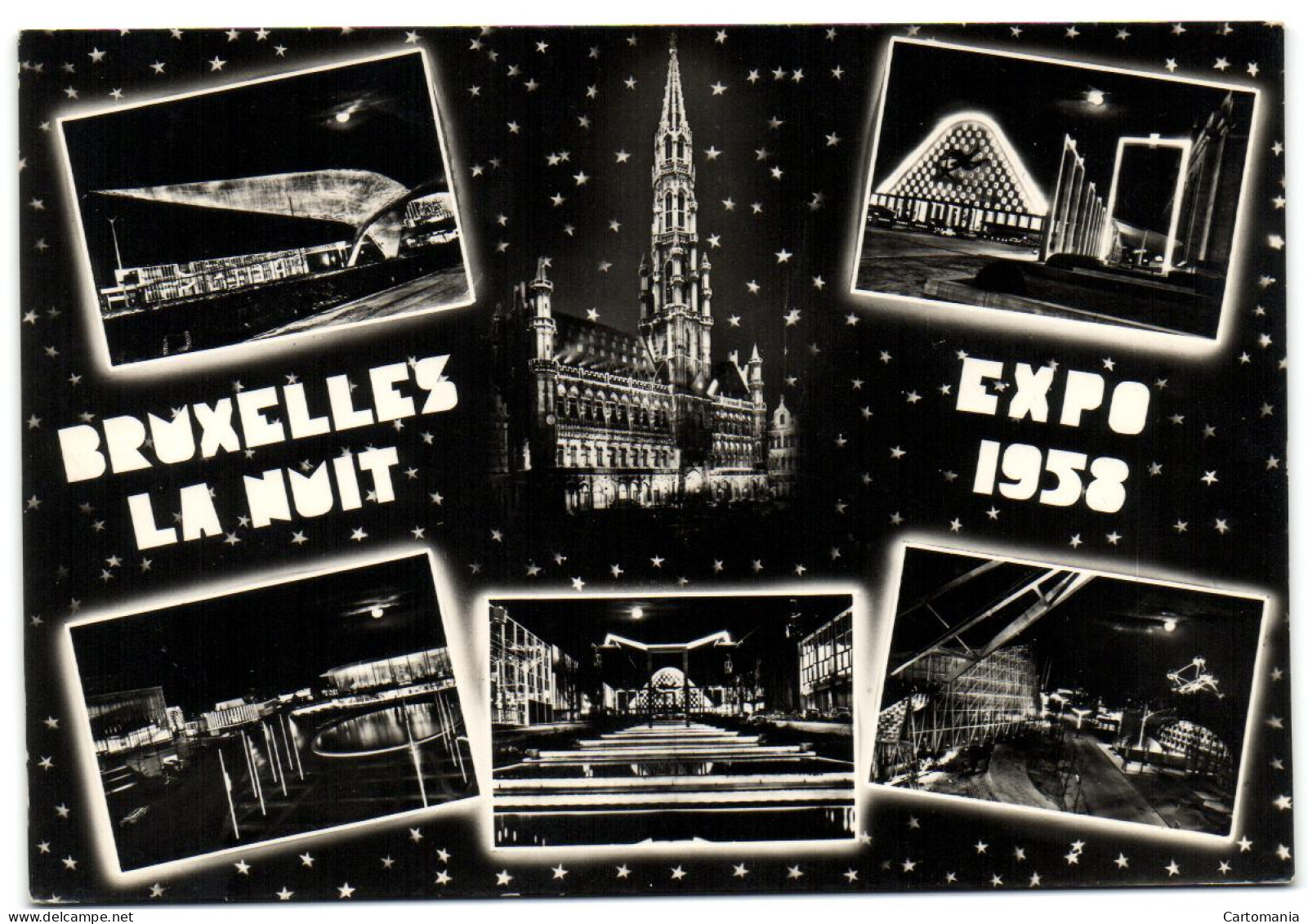 Expo Bruxelles 1958 - Bruxelles La Nuit - Wereldtentoonstellingen