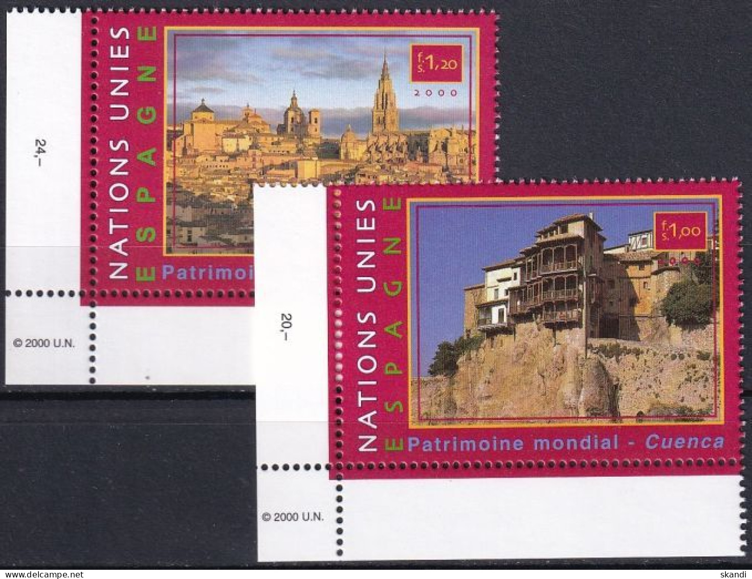 UNO GENF 2000 Mi-Nr. 399/00 ** MNH - Nuevos