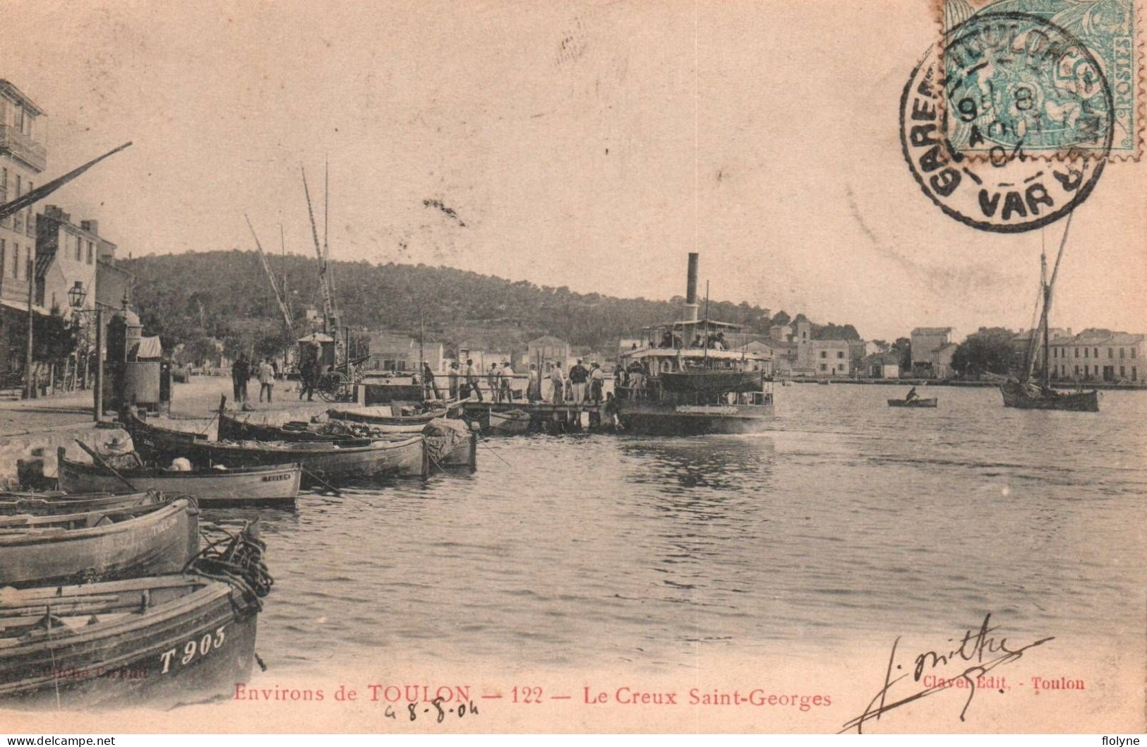 Saint Mandrier - Le Creux Saint Georges - Le Port - Le Bateau Vapeur - Environs De Toulon - Saint-Mandrier-sur-Mer