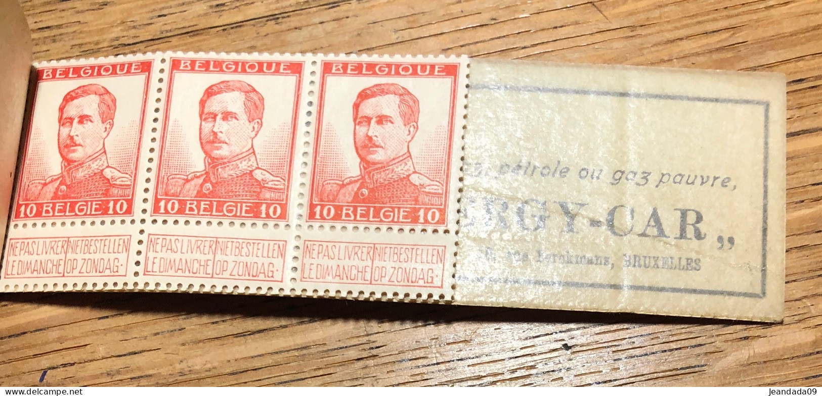 A10b Carnet Complet Et Propre à L'exception De 8 Timbres Manquants : 4x COB 110 4x COB 123 (voir Photos) Cote 190€ - 1907-1941 Old [A]