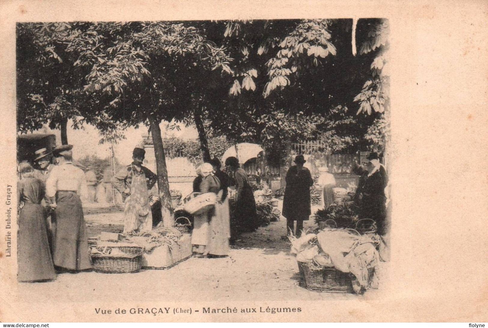 Graçay - Le Marché Aux Légumes - Marchands - Graçay