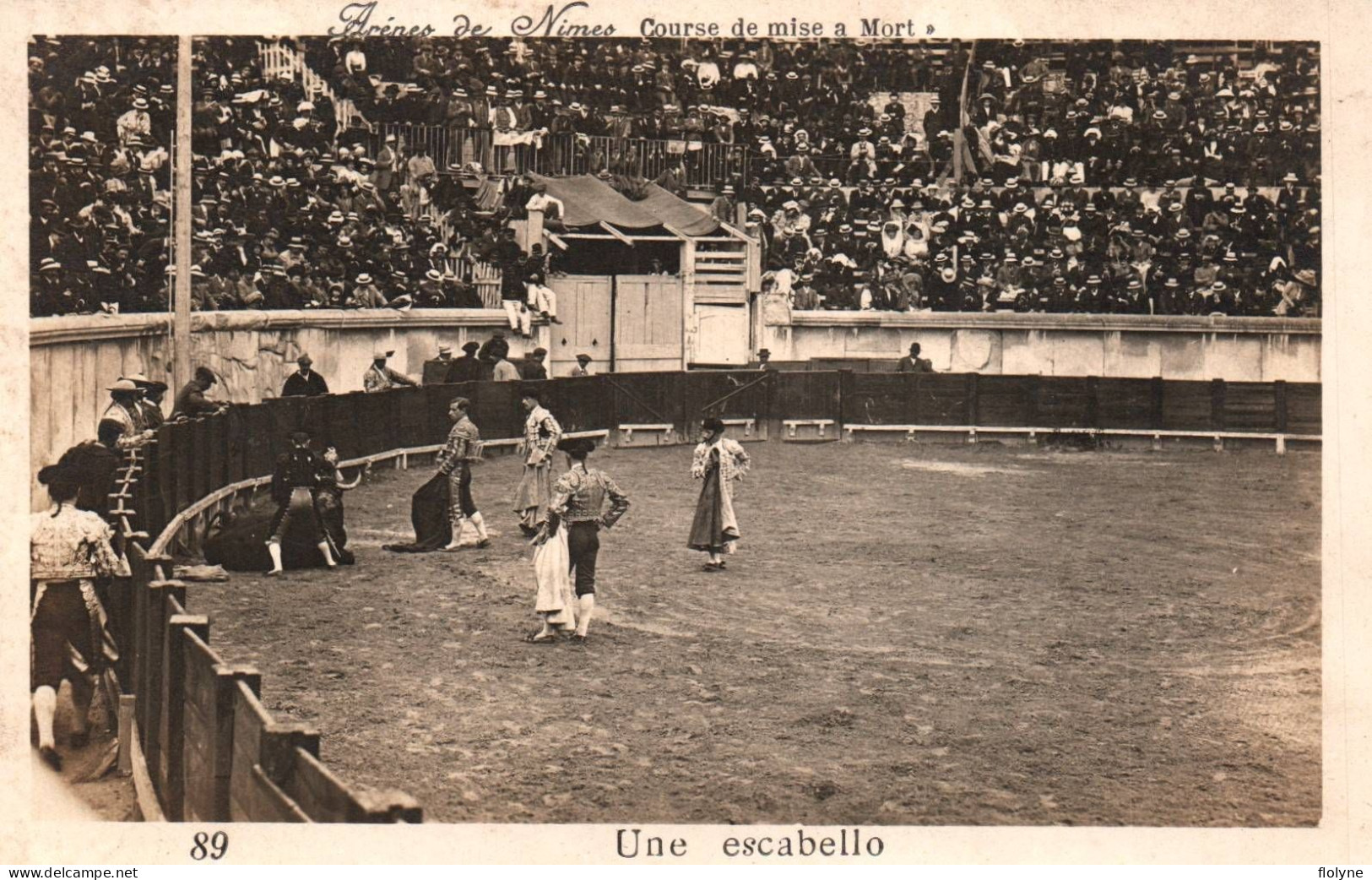 Nîmes - Carte Photo - Les Arènes - Course De Mise à Mort - Une Escabello - Corrida Torero - Photo BEDOUIN - Nîmes