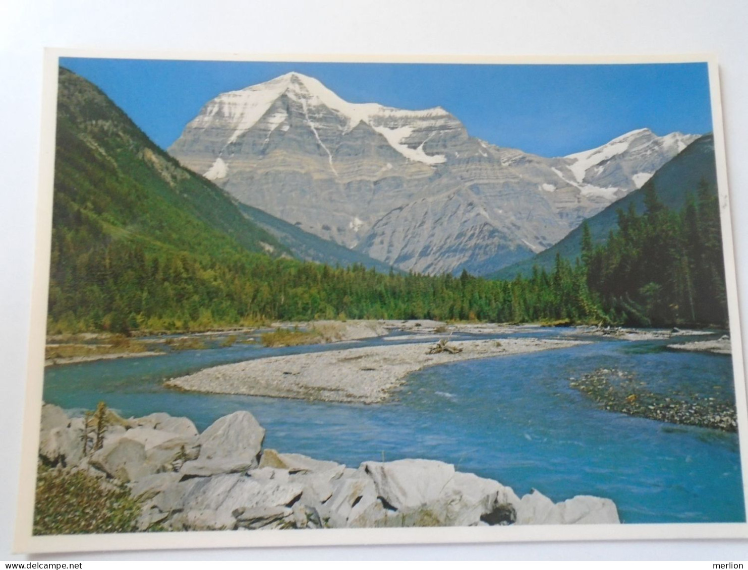 D198674    Old Postcard -MT. ROBSON Highest Peak In The CANADIAN ROCKIES - ROBSON RIVER -   Alberta   CANADA - Jasper