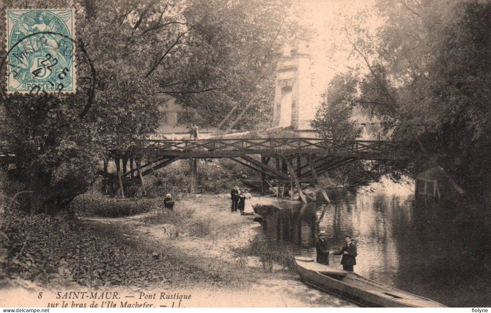 Saint Maur - Le Pont Rustique Sur Le Bras De L'ile Machefer - Saint Maur Des Fosses