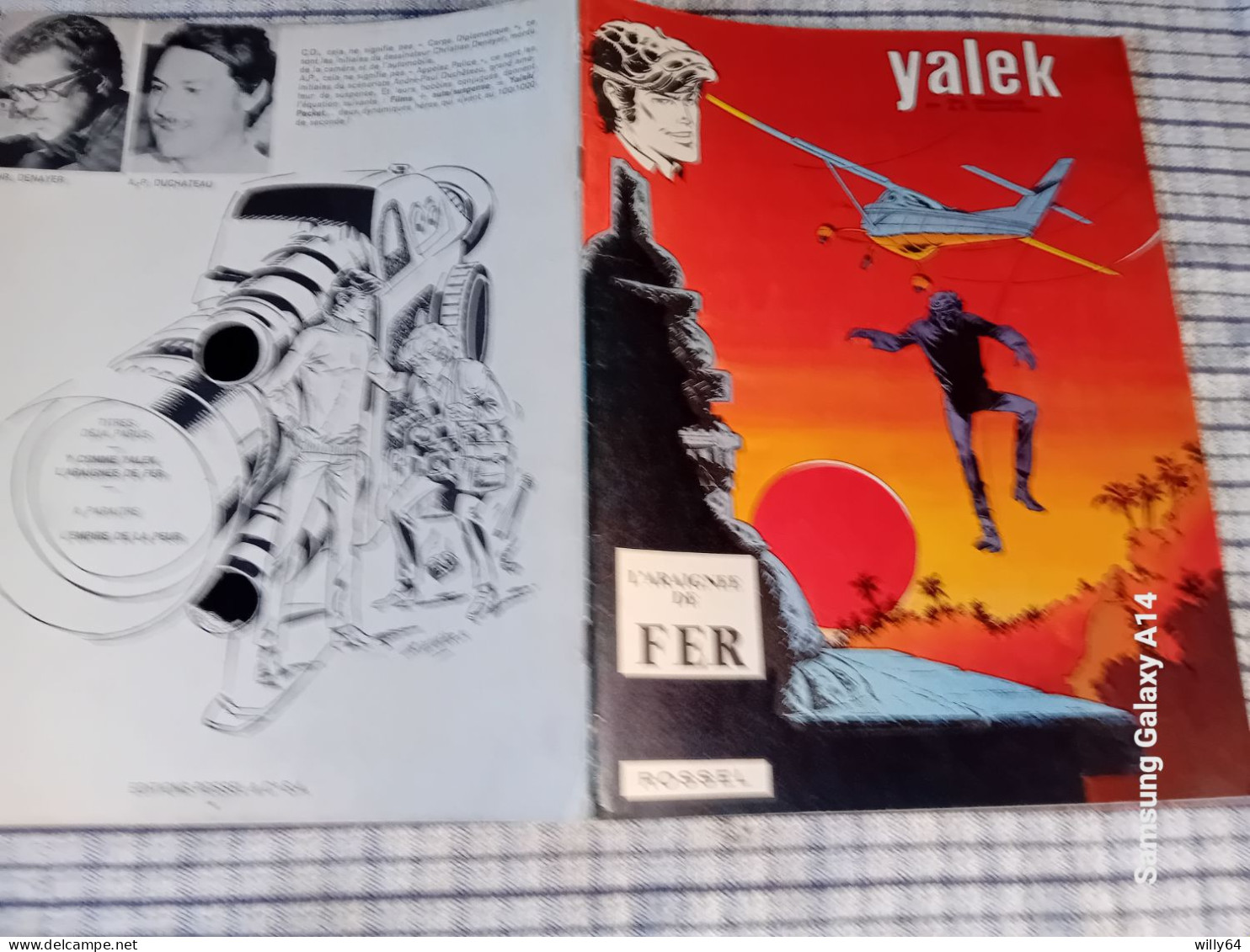 YALEK   L''Araignée De Fer   Souple    EO 1972  Editions: ROSSEL   TBE - Yalek