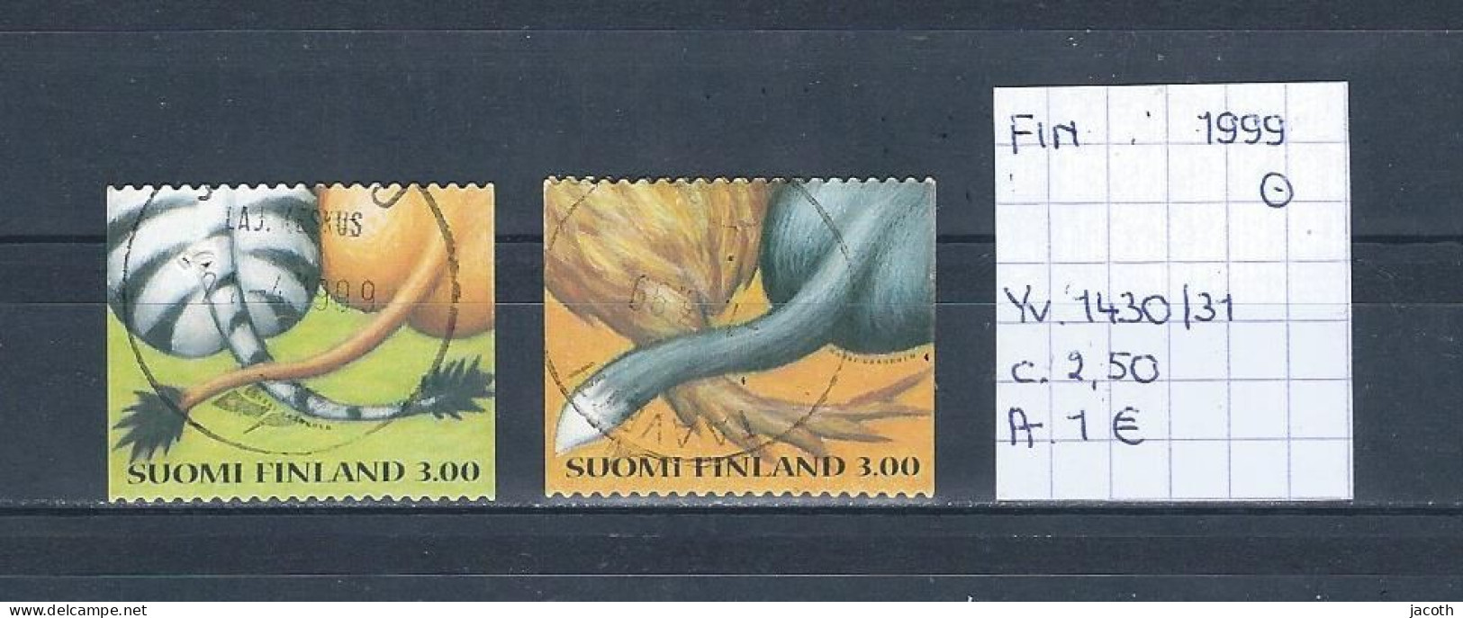 (TJ) Finland 1999 - YT 1430/31 (gest./obl./used) - Oblitérés