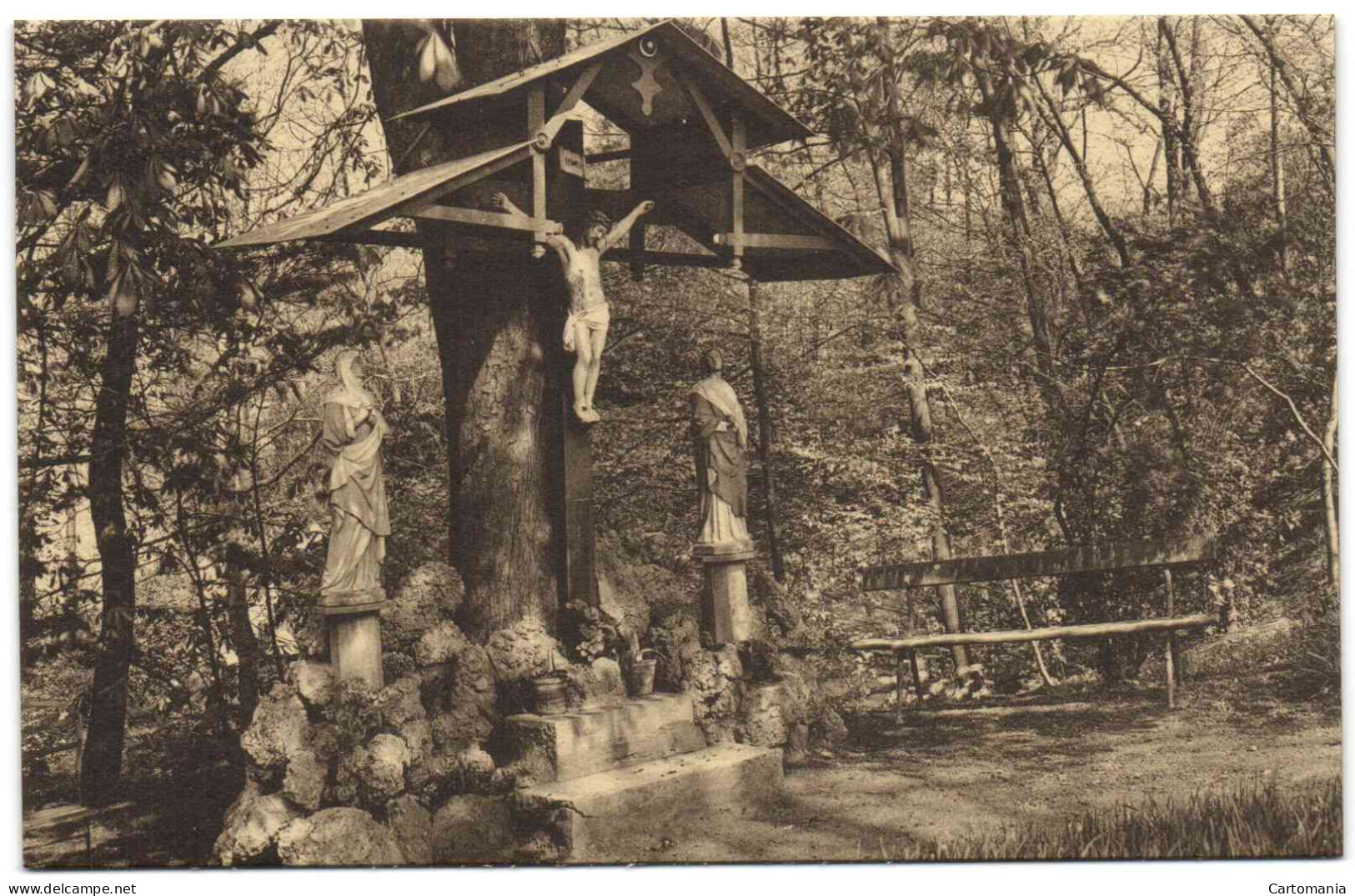 Binche - Maison-Mère Des Soeurs De Charité De Notre-Dame De Bonne Espérance - Un Coin Du Jardin - Le Calvaire - Binche