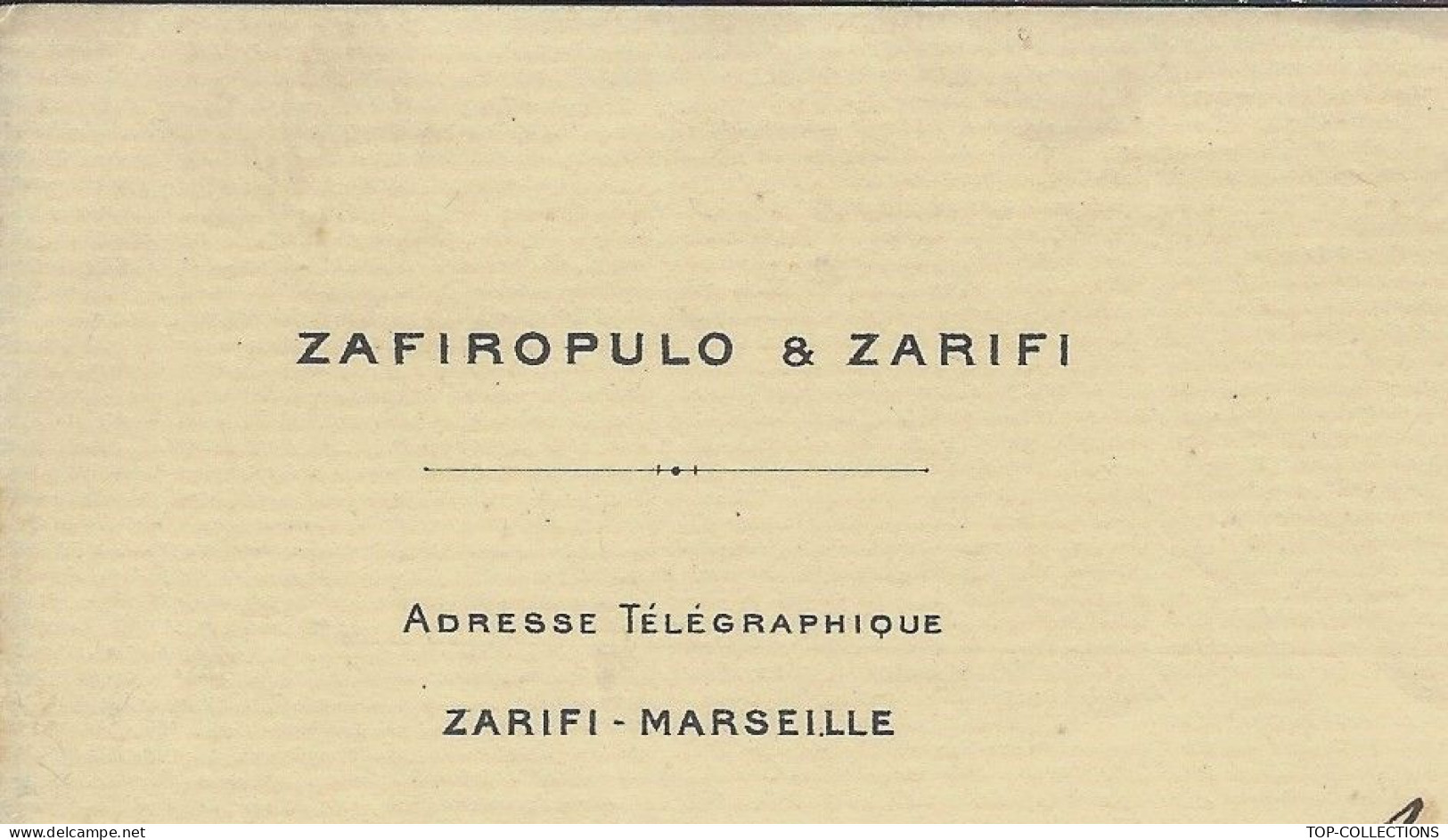 NAVIGATION NEGOCE  Famille Grecque 1902 RARE ENTETE ZAFIROPULO & ZAFIRI Marseille Pour Port La Nouvelle Aude - 1800 – 1899