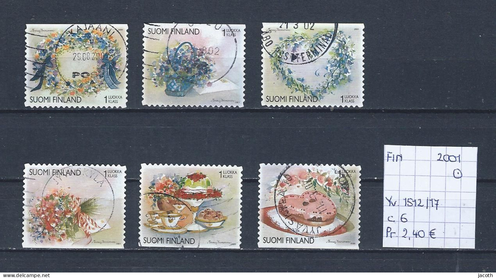 (TJ) Finland 2001 - YT 1512/17 (gest./obl./used) - Used Stamps