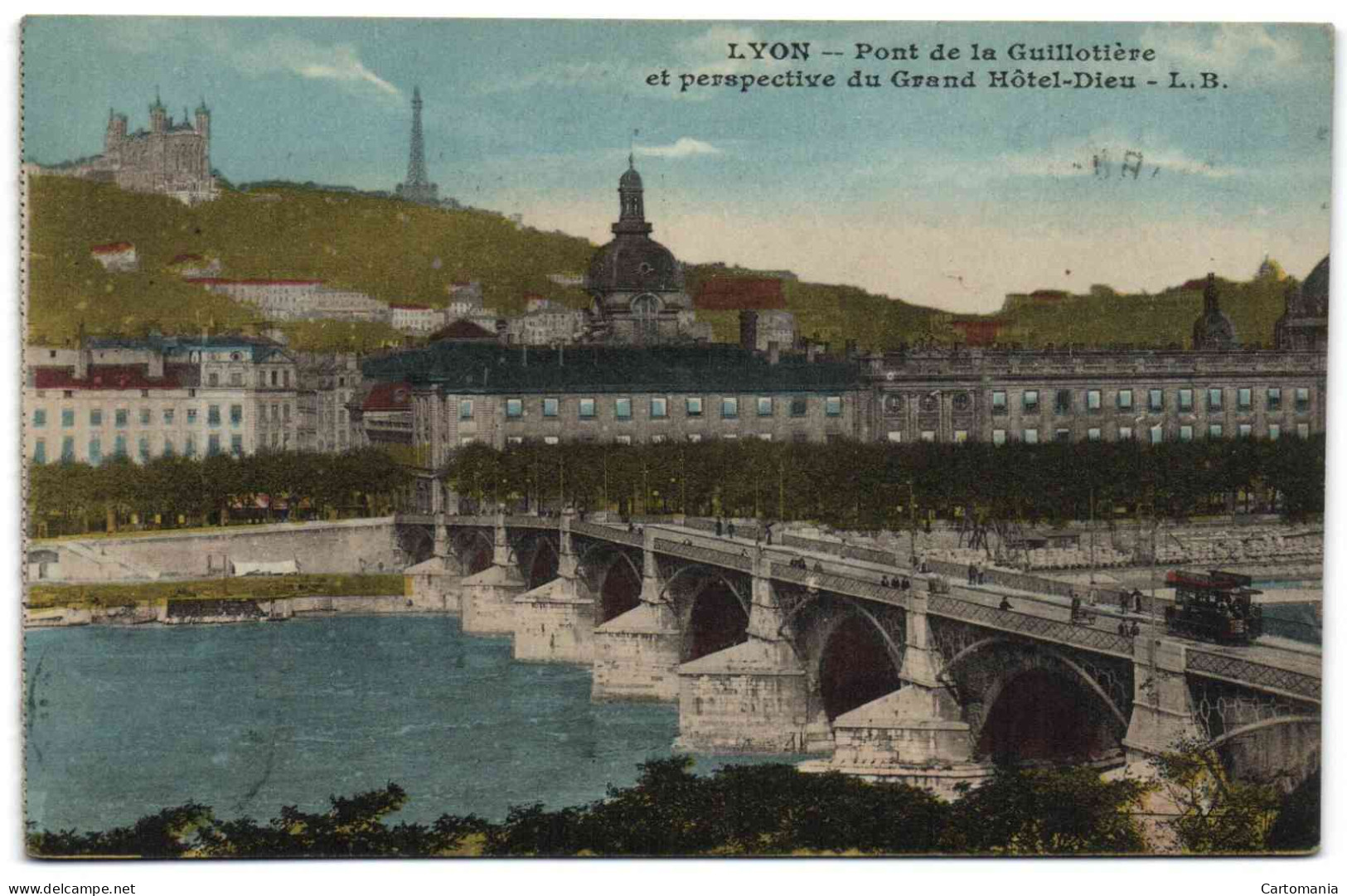 Lyon - Pont De La Guillotière Et Perspective Du Grand Hôtel-Dieu - Lyon 7