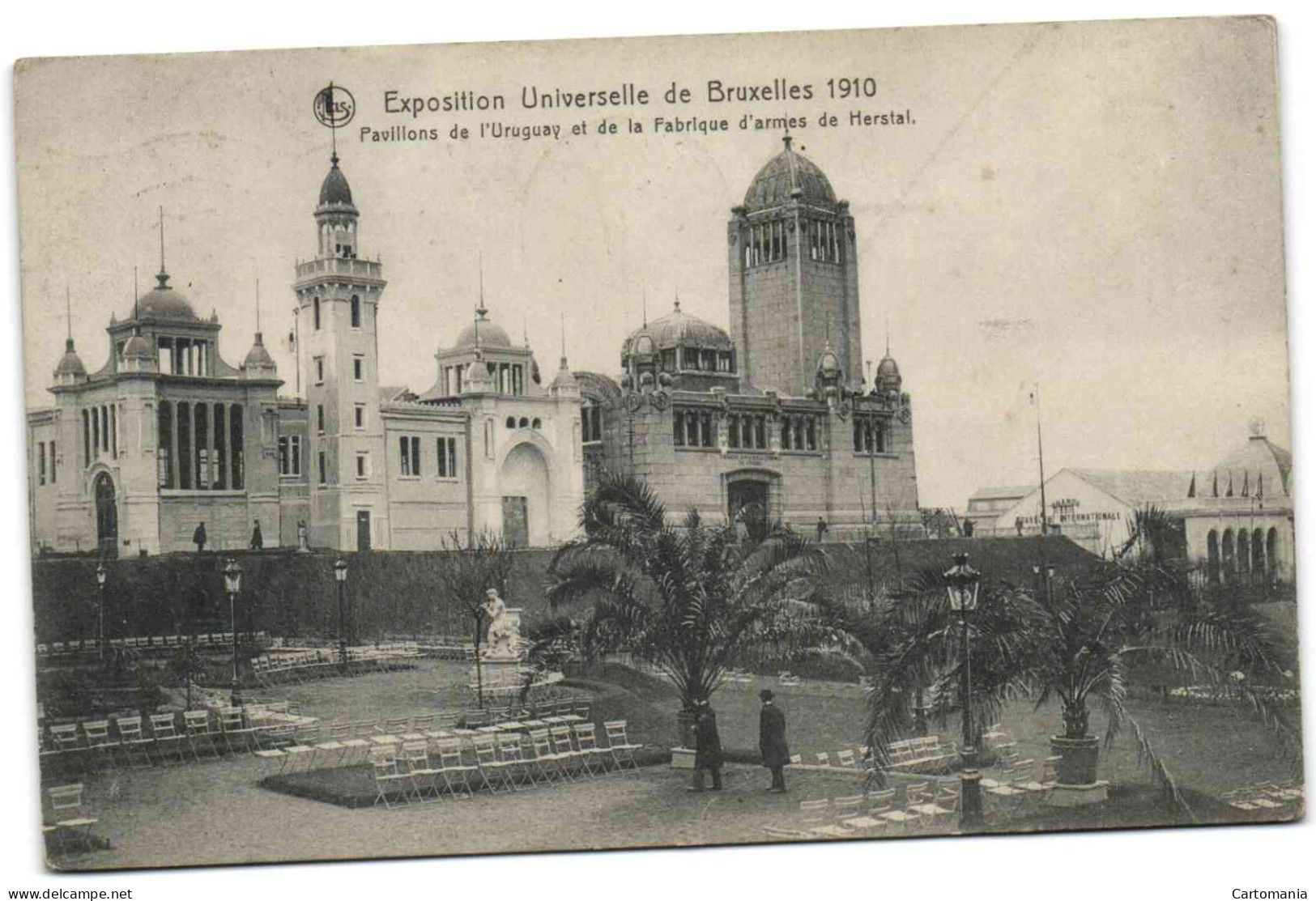 Exposition Universelle De Bruxelles 1910 - Pavillons De L'Uruguay Et De La Fabrique D'armes De Herstal - Expositions Universelles